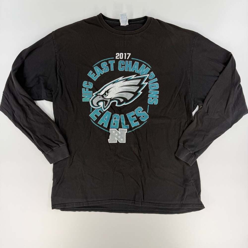 0760 XL Philadelphia Eagles 2017 NFC East Champions Long Sleeve T-Shirt
